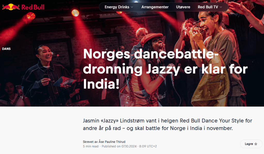 Artikkel skrevet av Åse P. Thirud for Red Bull